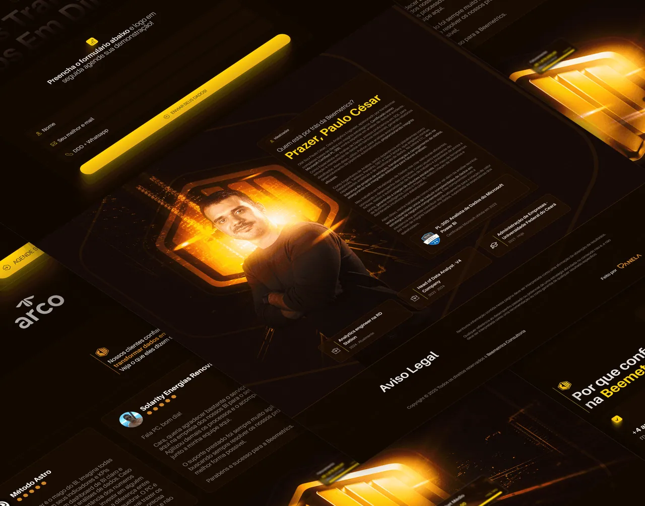 Tela do projeto Beemetrics, imagem 6