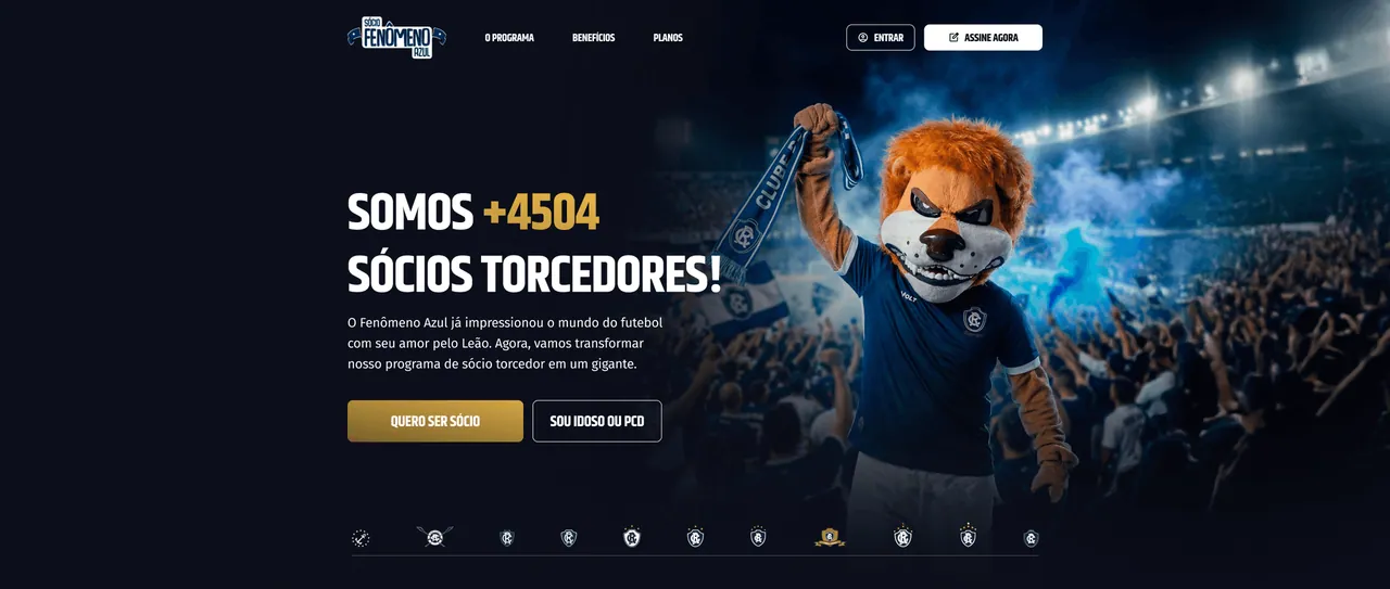 Tela do projeto Clube do Remo, imagem 3