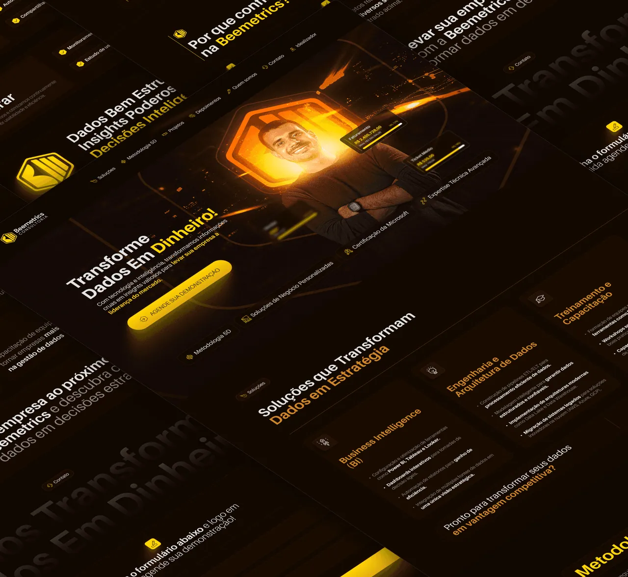 Tela do projeto Beemetrics, imagem 1